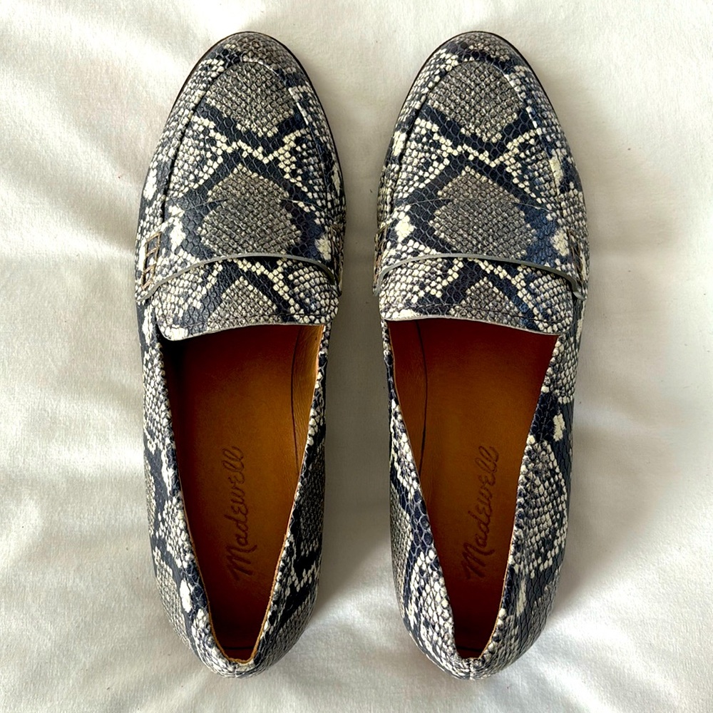 Madewell Alex Loafers Snakeskin Size 7